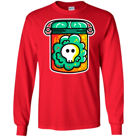 T-Shirts Red / S Cute Skull In A Jar Men's Long Sleeve T-Shirt