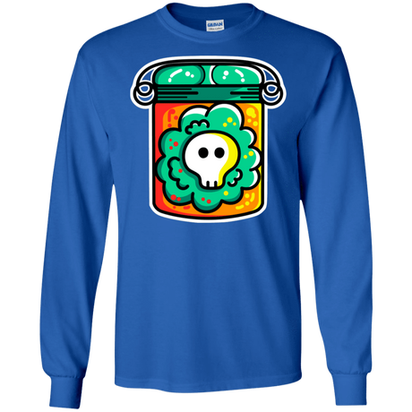 T-Shirts Royal / S Cute Skull In A Jar Men's Long Sleeve T-Shirt