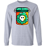 T-Shirts Sport Grey / S Cute Skull In A Jar Men's Long Sleeve T-Shirt