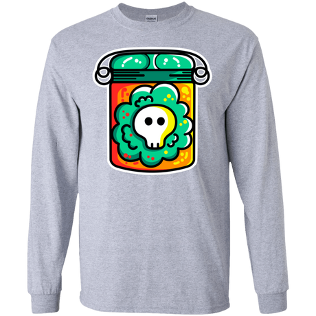 T-Shirts Sport Grey / S Cute Skull In A Jar Men's Long Sleeve T-Shirt