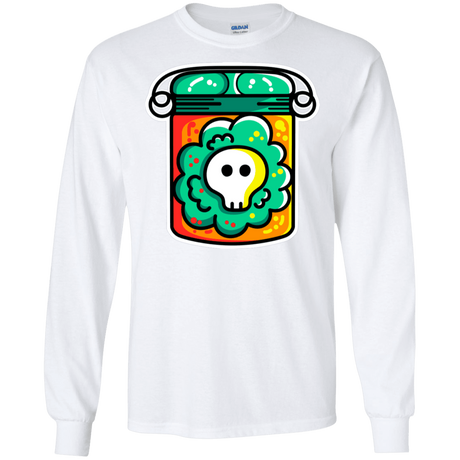 T-Shirts White / S Cute Skull In A Jar Men's Long Sleeve T-Shirt