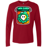 T-Shirts Cardinal / S Cute Skull In A Jar Men's Premium Long Sleeve