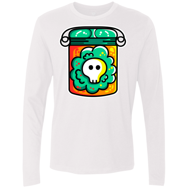 T-Shirts White / S Cute Skull In A Jar Men's Premium Long Sleeve