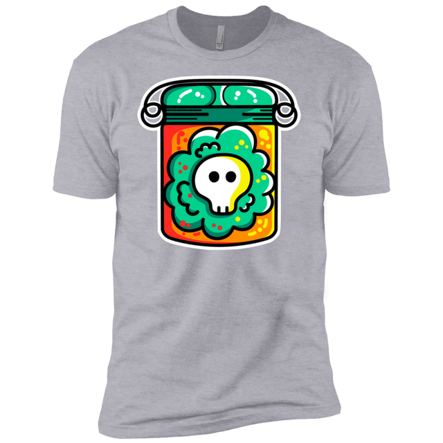 T-Shirts Heather Grey / X-Small Cute Skull In A Jar Men's Premium T-Shirt