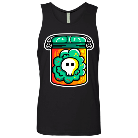 T-Shirts Black / S Cute Skull In A Jar Men's Premium Tank Top