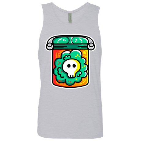 T-Shirts Heather Grey / S Cute Skull In A Jar Men's Premium Tank Top