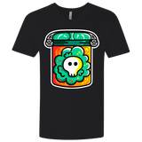 T-Shirts Black / X-Small Cute Skull In A Jar Men's Premium V-Neck