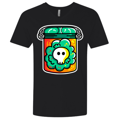 T-Shirts Black / X-Small Cute Skull In A Jar Men's Premium V-Neck