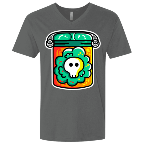 T-Shirts Heavy Metal / X-Small Cute Skull In A Jar Men's Premium V-Neck