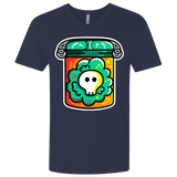 T-Shirts Midnight Navy / X-Small Cute Skull In A Jar Men's Premium V-Neck