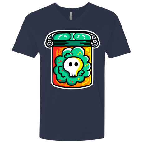 T-Shirts Midnight Navy / X-Small Cute Skull In A Jar Men's Premium V-Neck