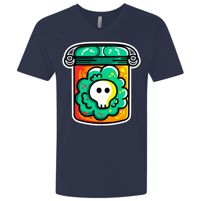 T-Shirts Midnight Navy / X-Small Cute Skull In A Jar Men's Premium V-Neck