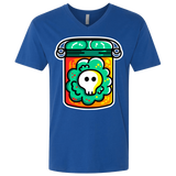 T-Shirts Royal / X-Small Cute Skull In A Jar Men's Premium V-Neck