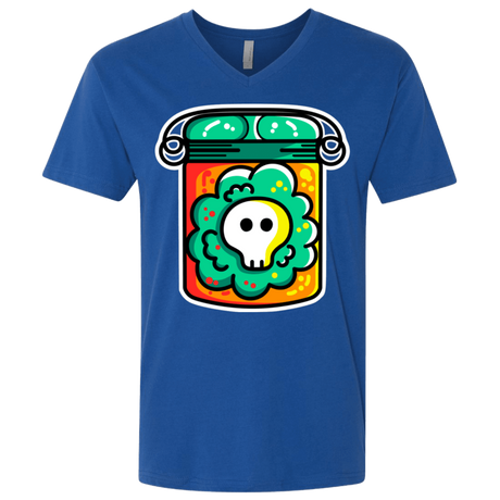 T-Shirts Royal / X-Small Cute Skull In A Jar Men's Premium V-Neck