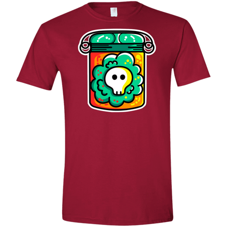 T-Shirts Cardinal Red / S Cute Skull In A Jar Men's Semi-Fitted Softstyle