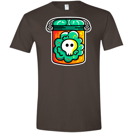 T-Shirts Dark Chocolate / S Cute Skull In A Jar Men's Semi-Fitted Softstyle