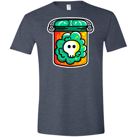 T-Shirts Heather Navy / S Cute Skull In A Jar Men's Semi-Fitted Softstyle
