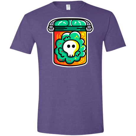 T-Shirts Heather Purple / S Cute Skull In A Jar Men's Semi-Fitted Softstyle