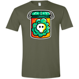 T-Shirts Military Green / S Cute Skull In A Jar Men's Semi-Fitted Softstyle