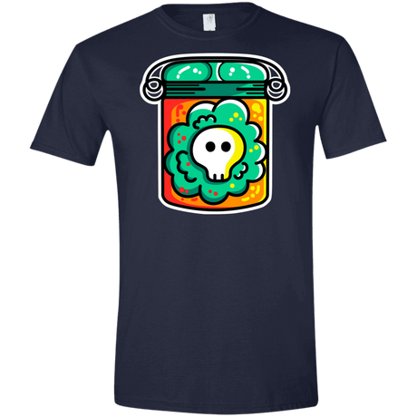 T-Shirts Navy / X-Small Cute Skull In A Jar Men's Semi-Fitted Softstyle