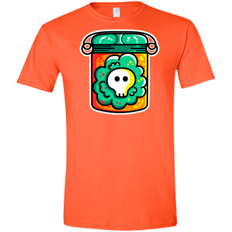 T-Shirts Orange / S Cute Skull In A Jar Men's Semi-Fitted Softstyle
