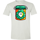 T-Shirts White / X-Small Cute Skull In A Jar Men's Semi-Fitted Softstyle
