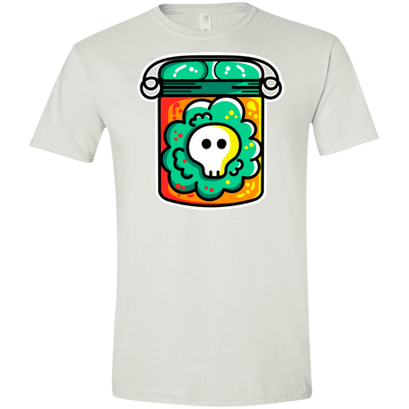 T-Shirts White / X-Small Cute Skull In A Jar Men's Semi-Fitted Softstyle
