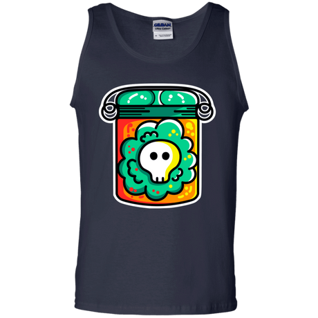 T-Shirts Navy / S Cute Skull In A Jar Men's Tank Top