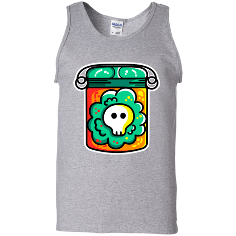 T-Shirts Sport Grey / S Cute Skull In A Jar Men's Tank Top