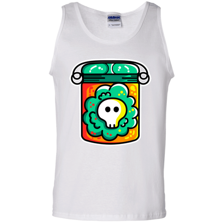 T-Shirts White / S Cute Skull In A Jar Men's Tank Top