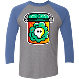 T-Shirts Premium Heather/Vintage Royal / X-Small Cute Skull In A Jar Men's Triblend 3/4 Sleeve
