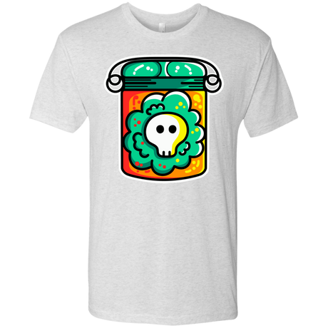 T-Shirts Heather White / S Cute Skull In A Jar Men's Triblend T-Shirt