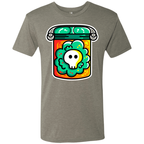 T-Shirts Venetian Grey / S Cute Skull In A Jar Men's Triblend T-Shirt