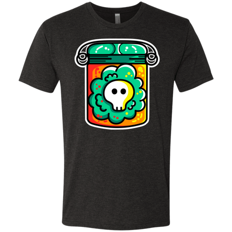 T-Shirts Vintage Black / S Cute Skull In A Jar Men's Triblend T-Shirt