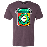 T-Shirts Vintage Purple / S Cute Skull In A Jar Men's Triblend T-Shirt