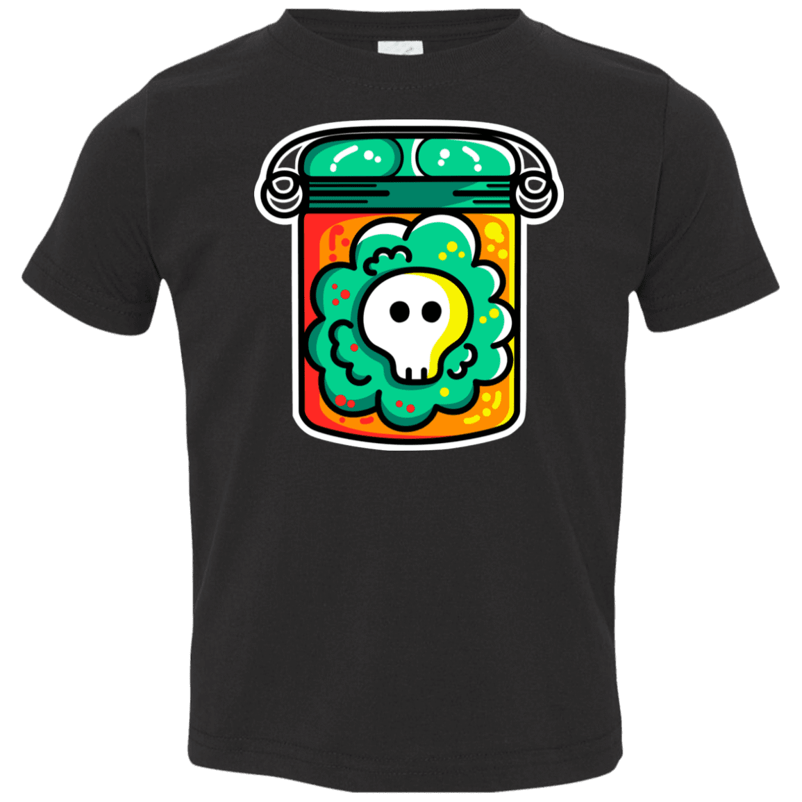 T-Shirts Black / 2T Cute Skull In A Jar Toddler Premium T-Shirt