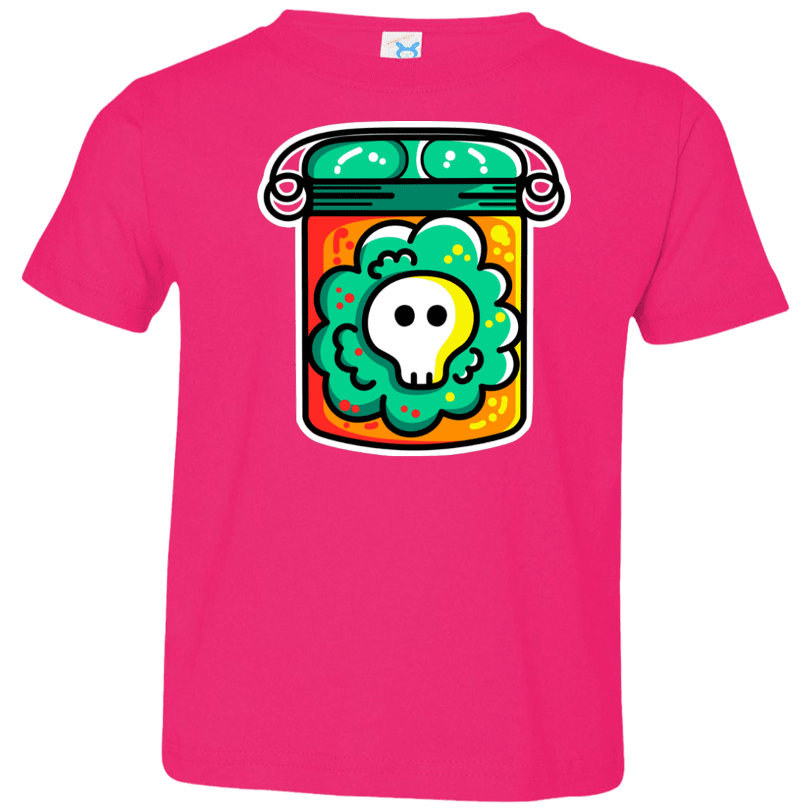 T-Shirts Hot Pink / 2T Cute Skull In A Jar Toddler Premium T-Shirt