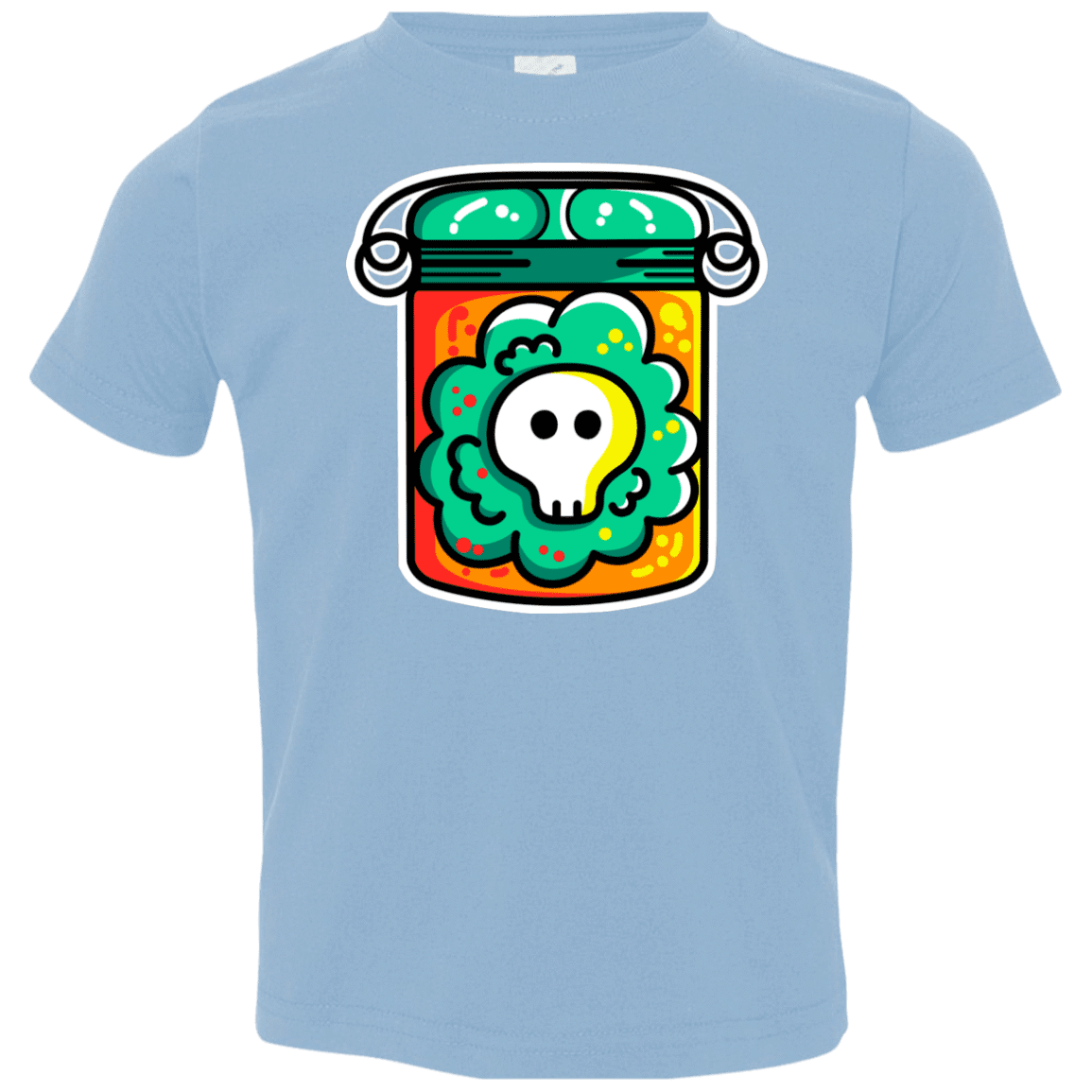 T-Shirts Light Blue / 2T Cute Skull In A Jar Toddler Premium T-Shirt