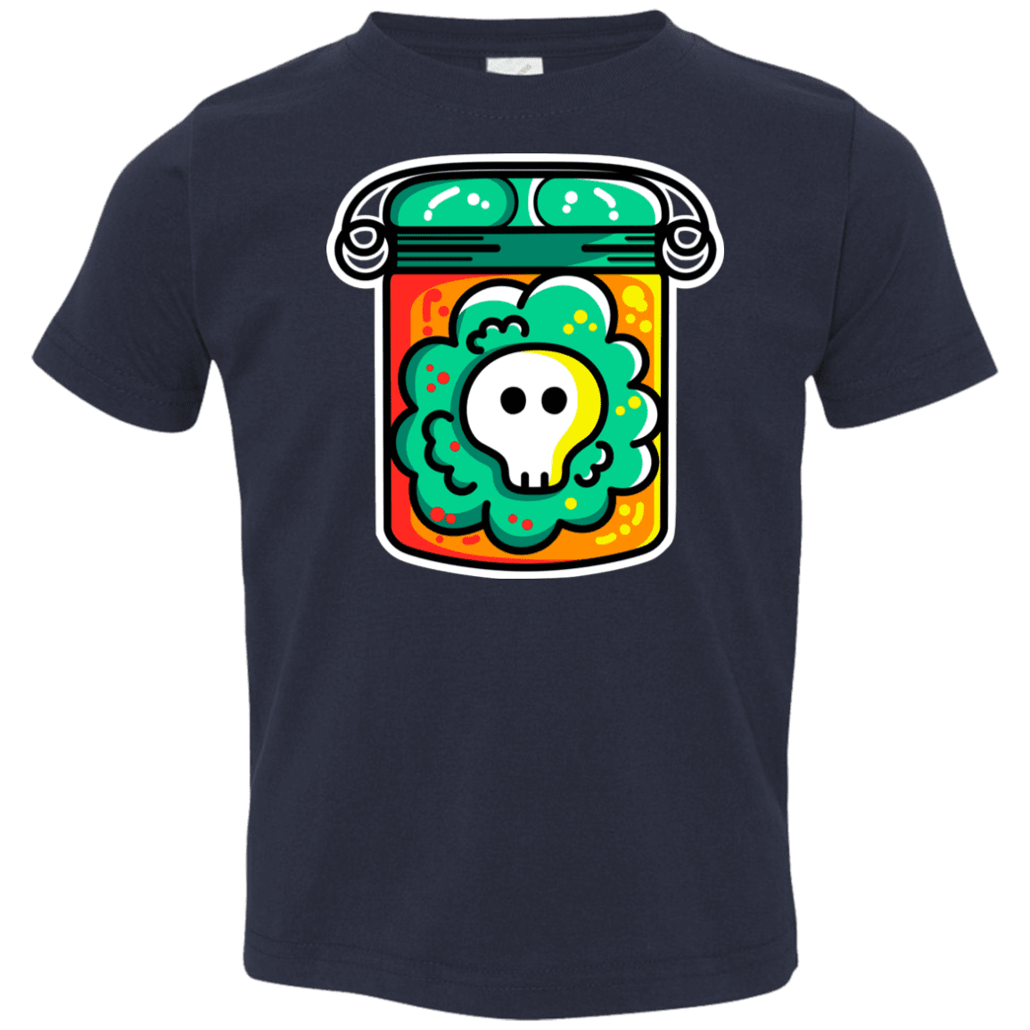 T-Shirts Navy / 2T Cute Skull In A Jar Toddler Premium T-Shirt