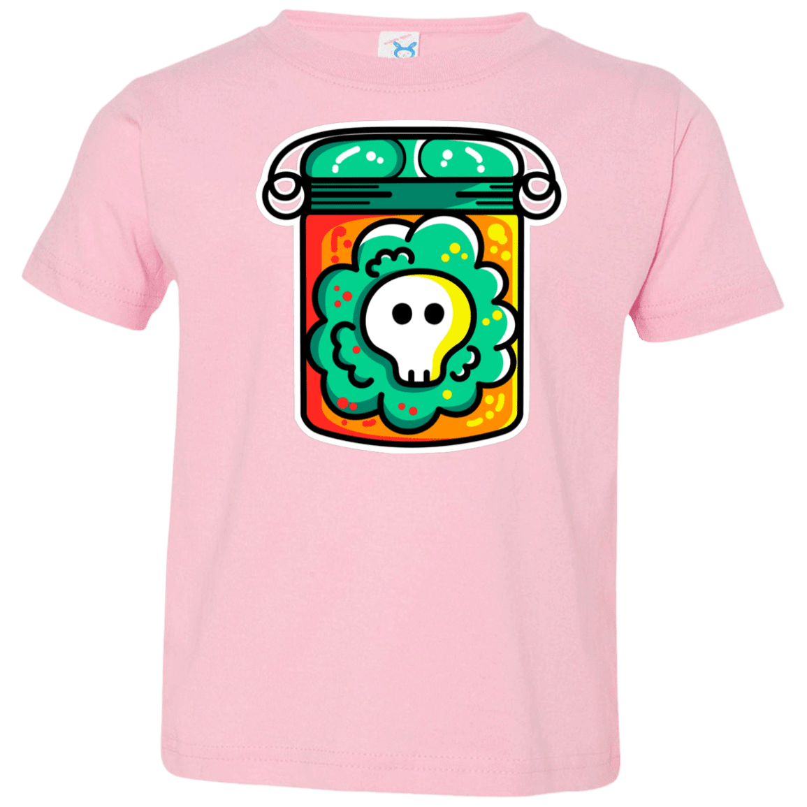 T-Shirts Pink / 2T Cute Skull In A Jar Toddler Premium T-Shirt