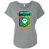 T-Shirts Premium Heather / X-Small Cute Skull In A Jar Triblend Dolman Sleeve