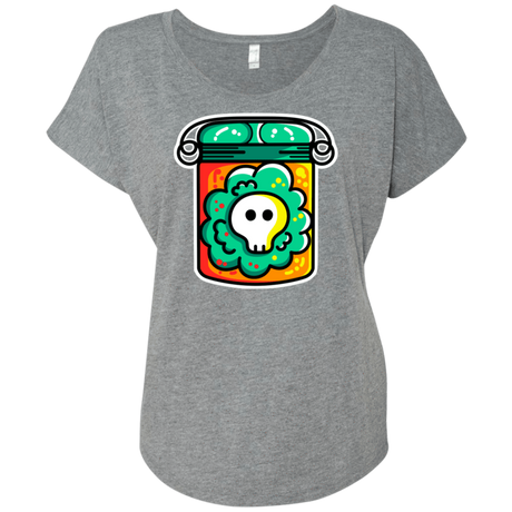 T-Shirts Premium Heather / X-Small Cute Skull In A Jar Triblend Dolman Sleeve
