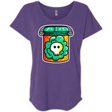 T-Shirts Purple Rush / X-Small Cute Skull In A Jar Triblend Dolman Sleeve