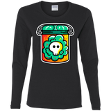 T-Shirts Black / S Cute Skull In A Jar Women's Long Sleeve T-Shirt