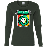 T-Shirts Forest / S Cute Skull In A Jar Women's Long Sleeve T-Shirt