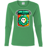 T-Shirts Irish Green / S Cute Skull In A Jar Women's Long Sleeve T-Shirt