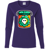 T-Shirts Purple / S Cute Skull In A Jar Women's Long Sleeve T-Shirt