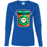 T-Shirts Royal / S Cute Skull In A Jar Women's Long Sleeve T-Shirt