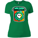 T-Shirts Kelly Green / X-Small Cute Skull In A Jar Women's Premium T-Shirt