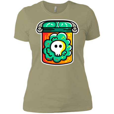 T-Shirts Light Olive / X-Small Cute Skull In A Jar Women's Premium T-Shirt